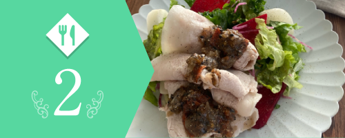 ◆身体とお肌に美味しい美養レシピ『暑さに備える！トマトと胡麻のディップで楽しむ初夏の豚冷しゃぶサラダ』